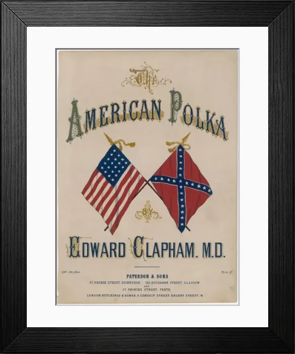 Framed Print : Two American Flags Framed Print : Two American Flags