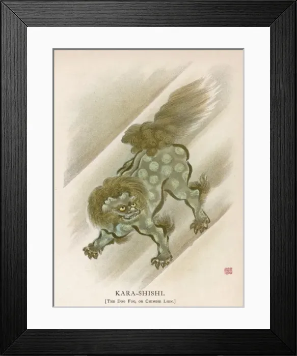 Framed Print : Myth of Kara-Shishi Framed Print : Myth of Kara-Shishi
