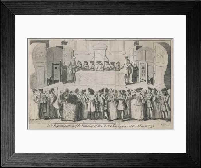 Framed Print : State Lottery 1751 Framed Print : State Lottery 1751