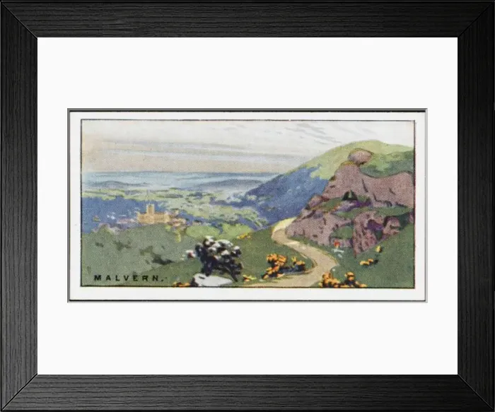 Framed Print : Malvern / Worcs / Cig Card Framed Print : Malvern / Worcs / Cig Card