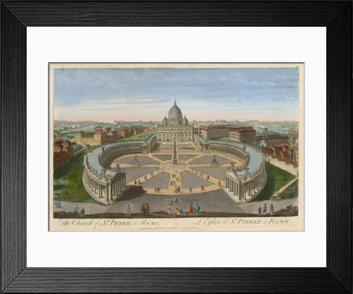 Framed Print : Rome Vatican St Peters Framed Print : Rome Vatican St Peters