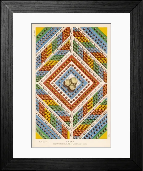 Framed Print : Gal-Roman Ceiling / Carnac Framed Print : Gal-Roman Ceiling / Carnac