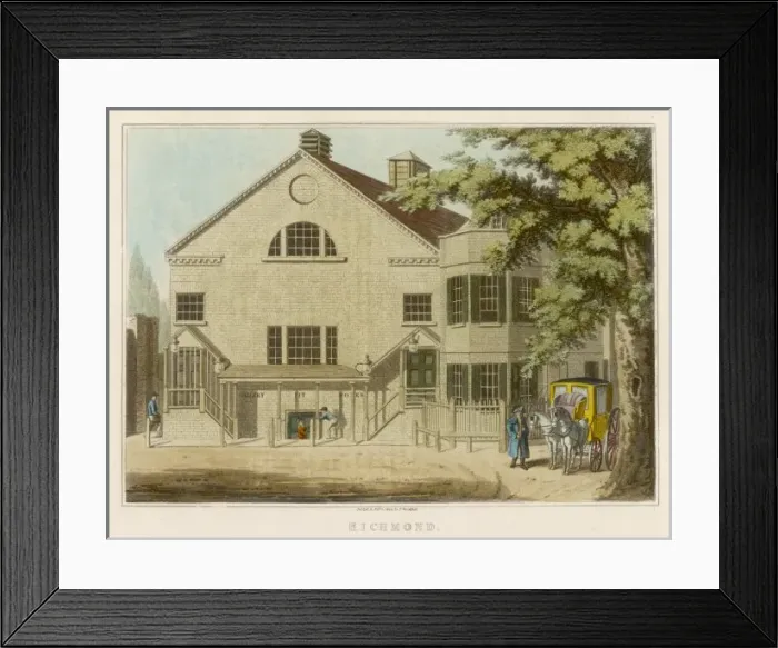 Framed Print : Richmond Theatre 1804 Framed Print : Richmond Theatre 1804
