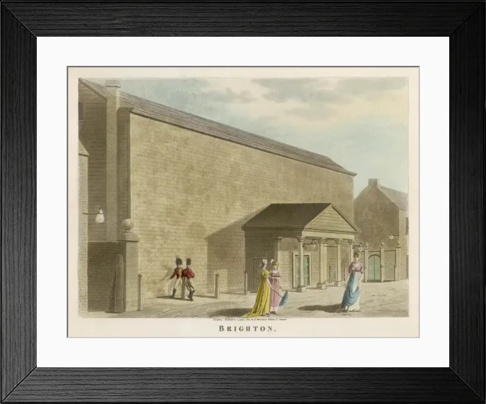 Framed Print : Brighton Theatre 1804 Framed Print : Brighton Theatre 1804