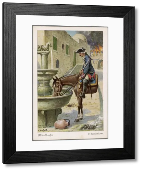 Framed Print : Baron Munchhausen / Raspe Framed Print : Baron Munchhausen / Raspe
