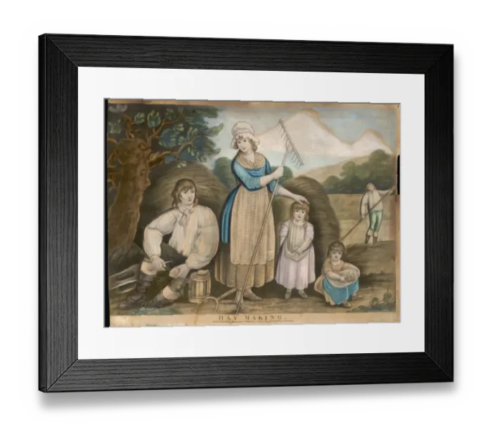 Framed Print : 18th Century Haymakers Framed Print : 18th Century Haymakers