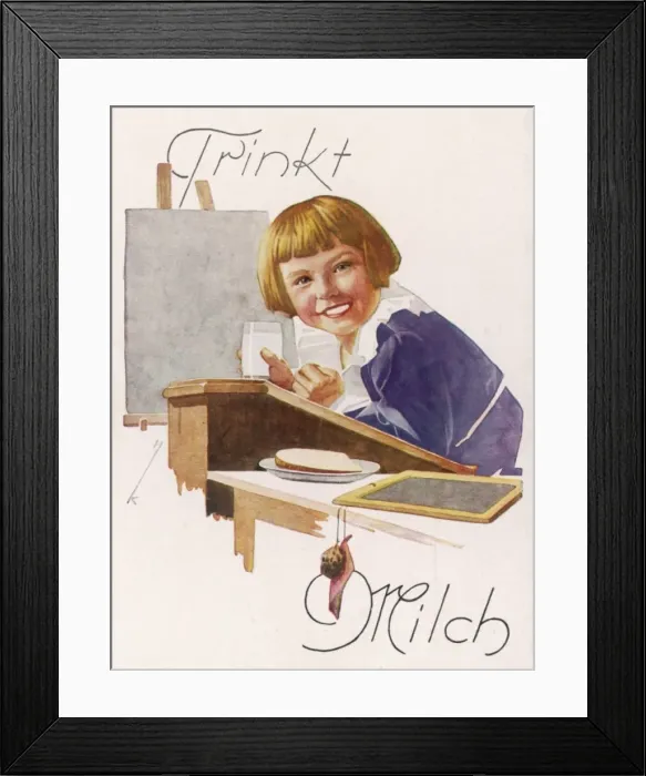 Framed Print : German Milk Promotion Framed Print : German Milk Promotion