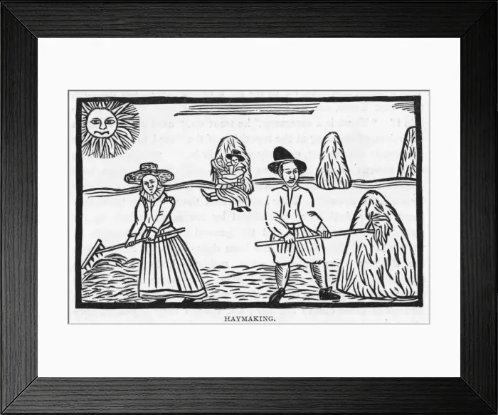 Framed Print : Hay Making 1600 Framed Print : Hay Making 1600