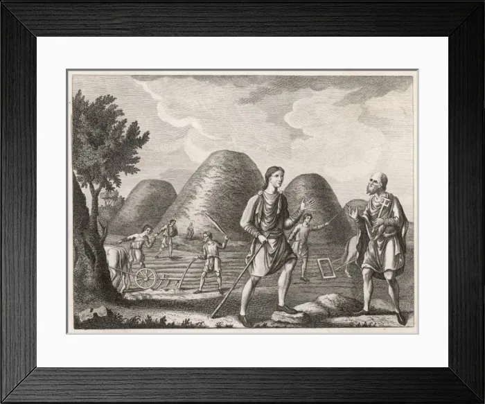 Framed Print : Ploughing Etc, Saxon Framed Print : Ploughing Etc, Saxon