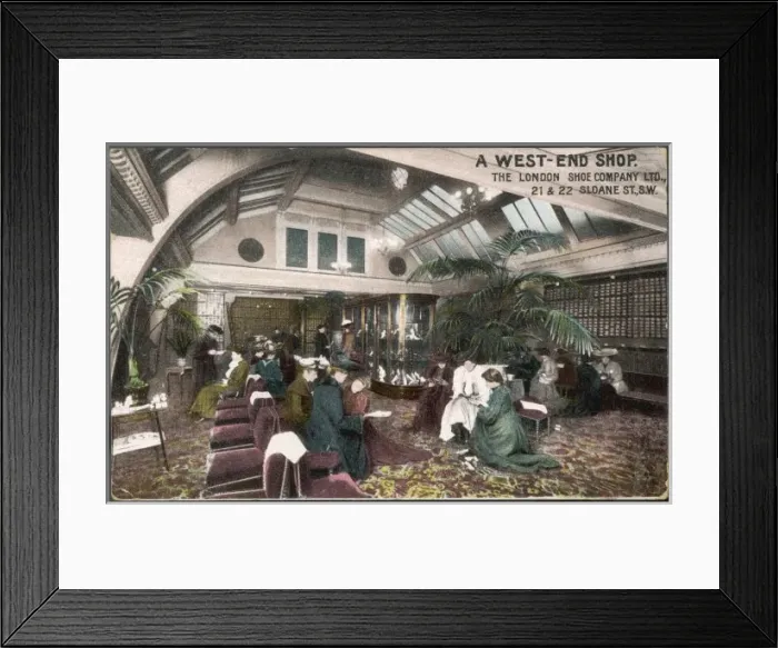 Framed Print : West End Shoe Shop Framed Print : West End Shoe Shop