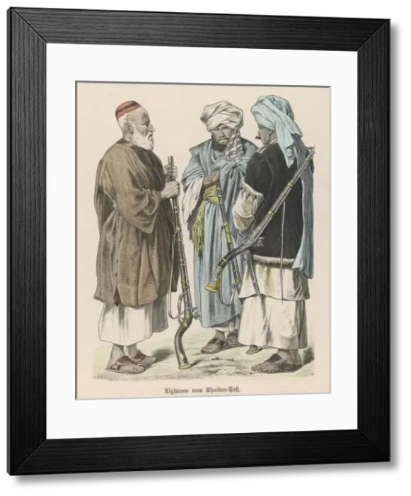 Framed Print : Khyber Pass Afghans Framed Print : Khyber Pass Afghans