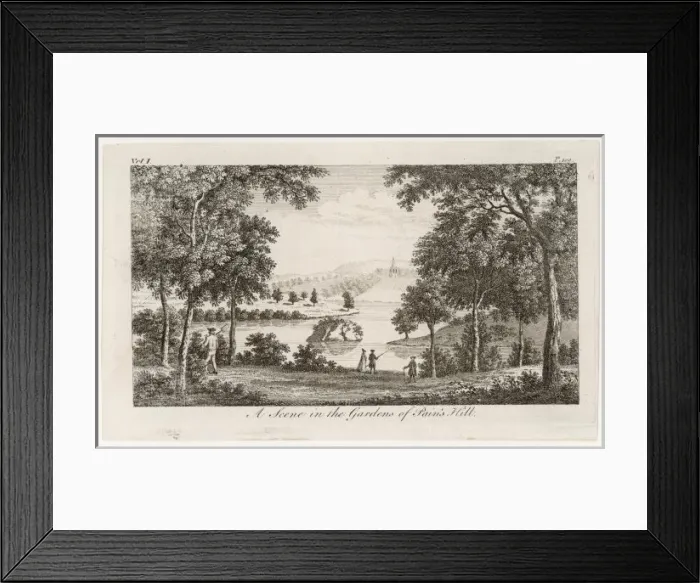 Framed Print : Pains Hill / Surrey / 1750 Framed Print : Pains Hill / Surrey / 1750