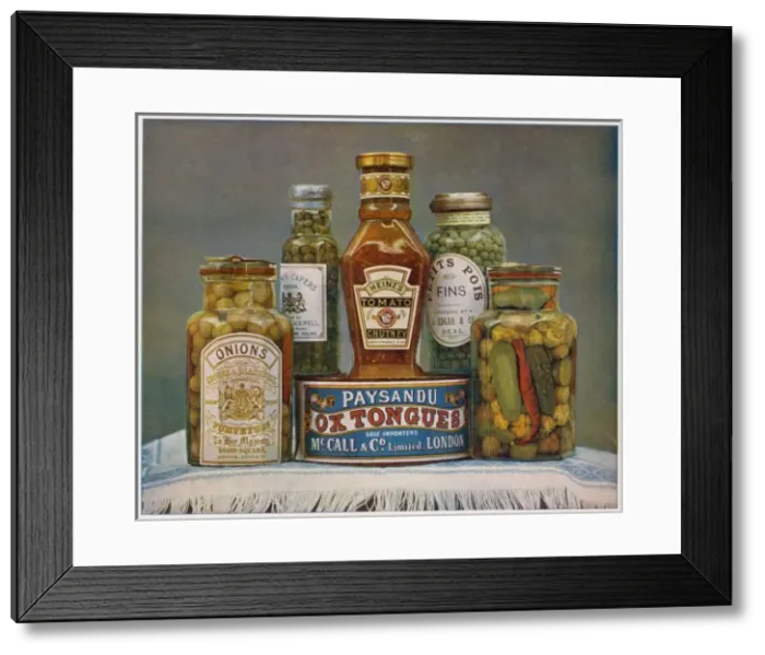 Framed Print : Canned & Bottled Foods Framed Print : Canned & Bottled Foods