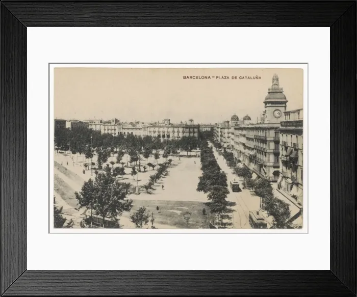 Framed Print : Spain / Barcelona C1910 Framed Print : Spain / Barcelona C1910