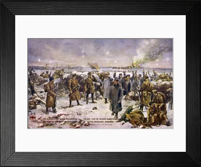 Framed Print : Prussians Surrender Framed Print : Prussians Surrender