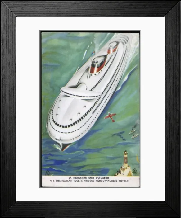Framed Print : Future Atlantic Liner Framed Print : Future Atlantic Liner