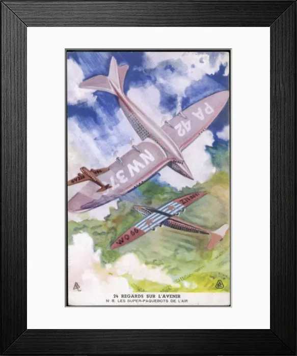 Framed Print : 100-Passenger Air-Liners Framed Print : 100-Passenger Air-Liners