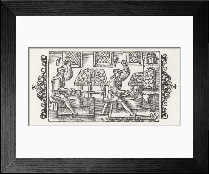 Framed Print : COINING 1555 Framed Print : COINING 1555