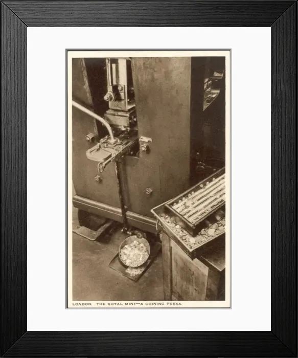 Framed Print : Coining Press Room Framed Print : Coining Press Room