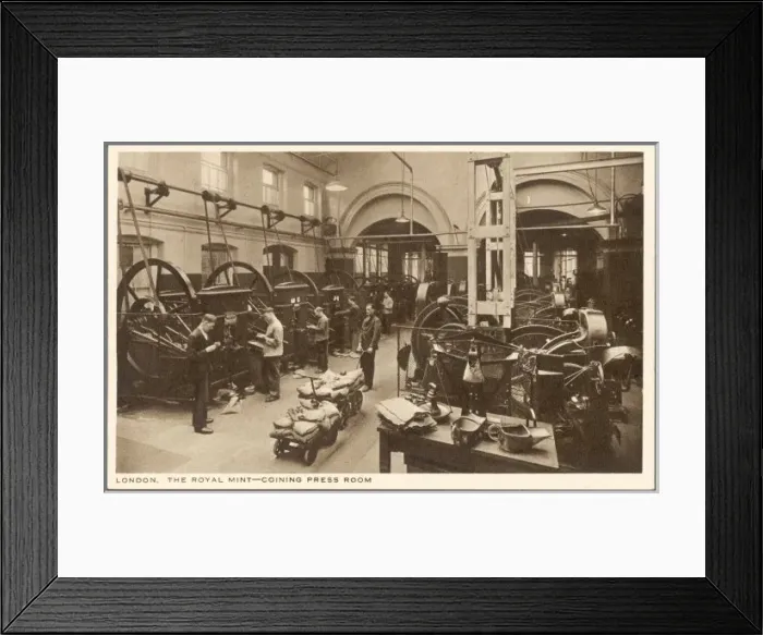 Framed Print : Coin Presses at Mint Framed Print : Coin Presses at Mint