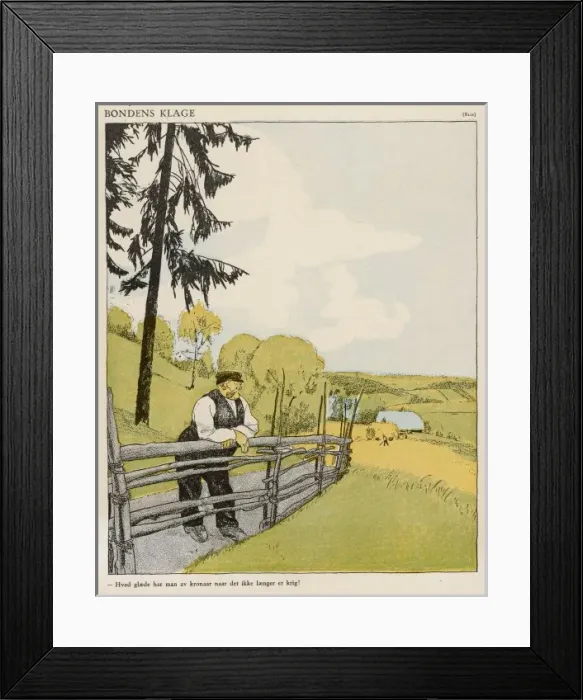 Framed Print : Norwegian Farmer Framed Print : Norwegian Farmer