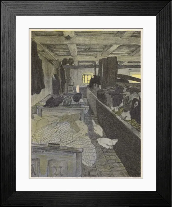 Framed Print : Sleeping in Cowshed Framed Print : Sleeping in Cowshed