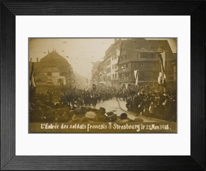Framed Print : French Enter Strasbourg