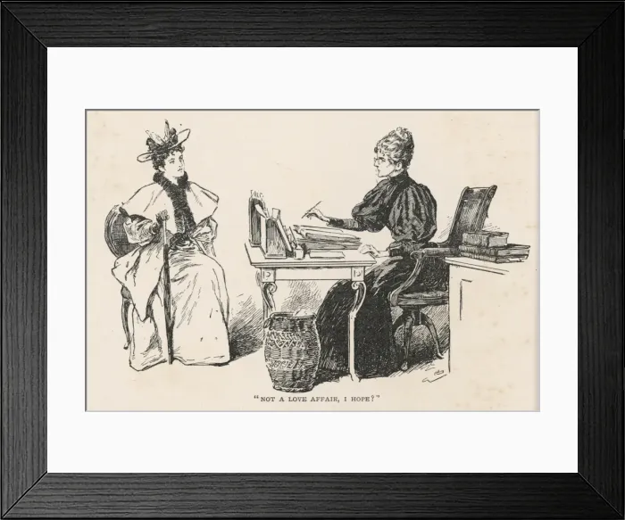 Framed Print : Servants / Interview / 1896 Framed Print : Servants / Interview / 1896