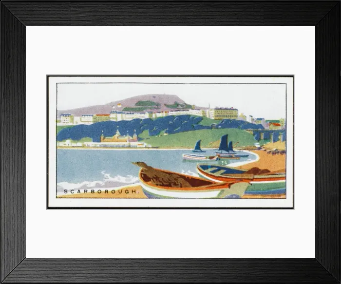 Framed Print : Scarborough / Cig Card 20S Framed Print : Scarborough / Cig Card 20S