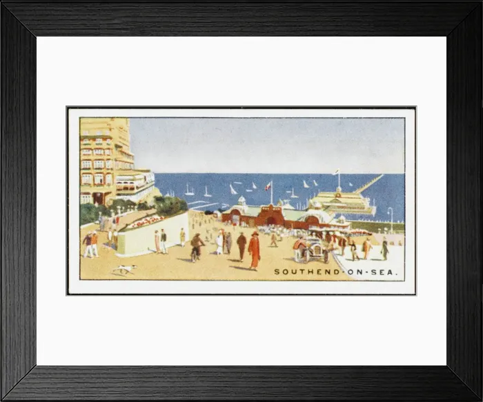 Framed Print : Southend / 1920S Cig Card Framed Print : Southend / 1920S Cig Card