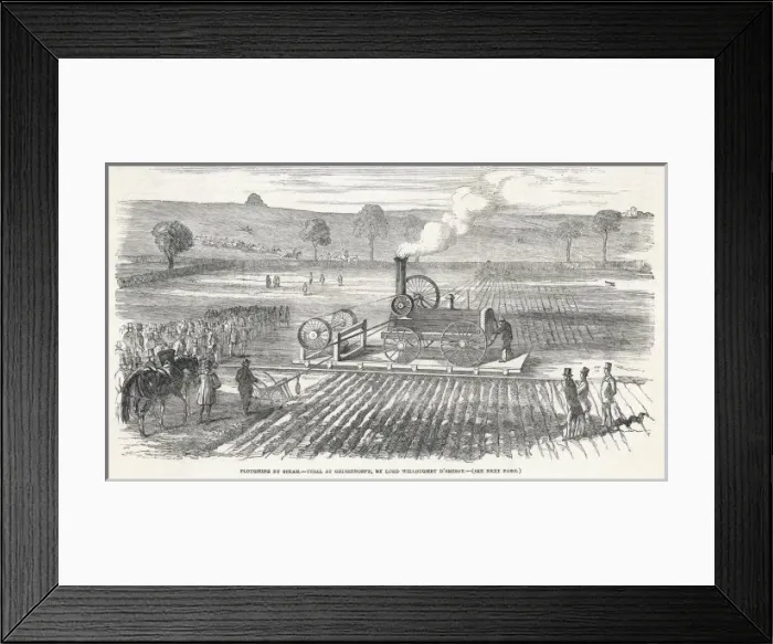 Framed Print : Steam Ploughing Trial Framed Print : Steam Ploughing Trial