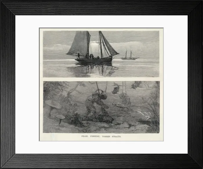Framed Print : Pearl Fishing / Australia Framed Print : Pearl Fishing / Australia