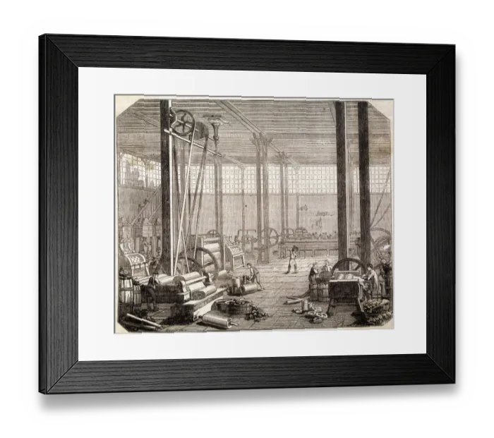 Framed Print : French Rubber Factory Framed Print : French Rubber Factory