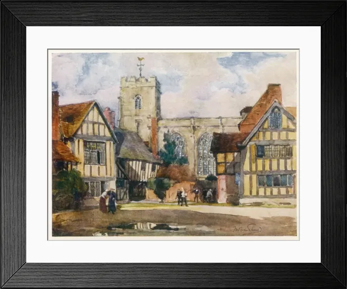 Framed Print : Stratford / Grammar School Framed Print : Stratford / Grammar School