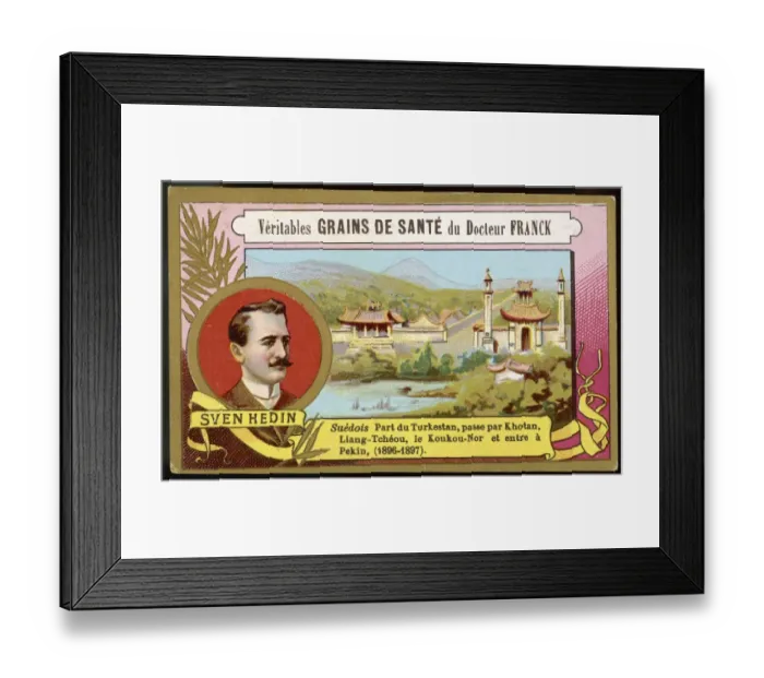 Framed Print : Sven Hedin (Card) Framed Print : Sven Hedin (Card)