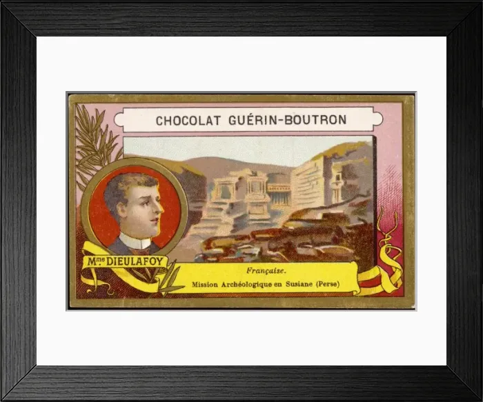 Framed Print : Jane Dieulafoy (Card) Framed Print : Jane Dieulafoy (Card)