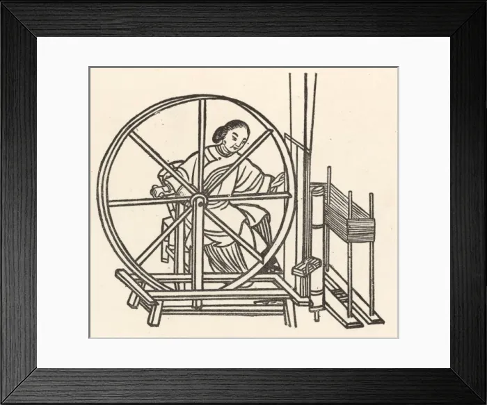 Framed Print : Silk Embroidery / China Framed Print : Silk Embroidery / China