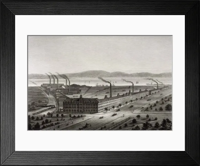 Framed Print : Sewing Machine Factory Framed Print : Sewing Machine Factory