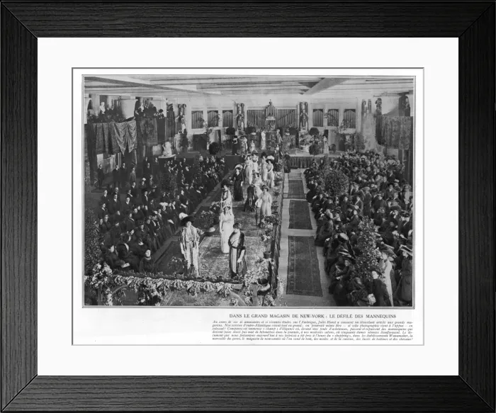 Framed Print : Catwalk, New York 1910 Framed Print : Catwalk, New York 1910