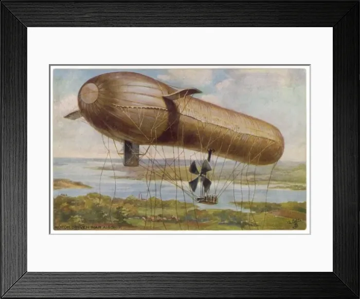 Framed Print : Perseval Airship 1915 Framed Print : Perseval Airship 1915