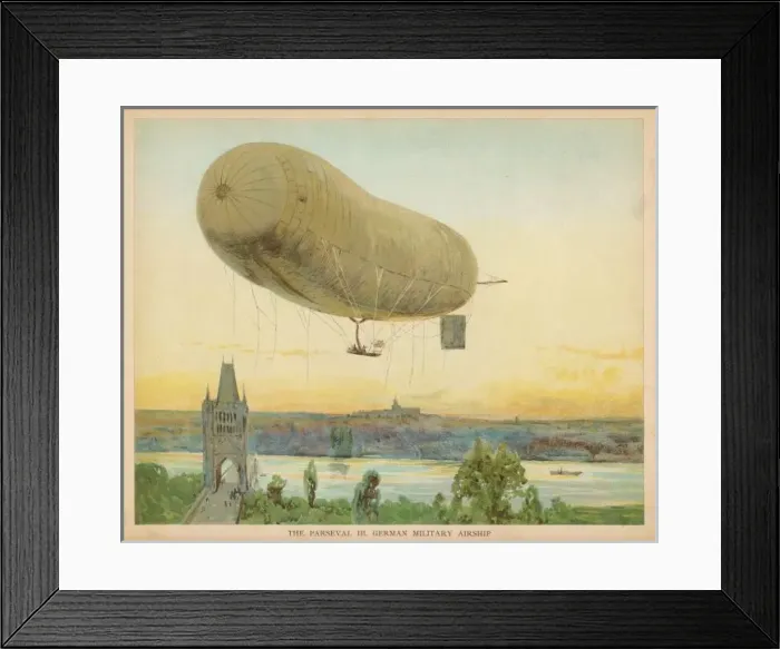 Framed Print : Parseval III Airship Framed Print : Parseval III Airship