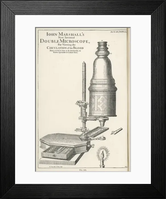 Framed Print : Marshalls Microscope Framed Print : Marshalls Microscope