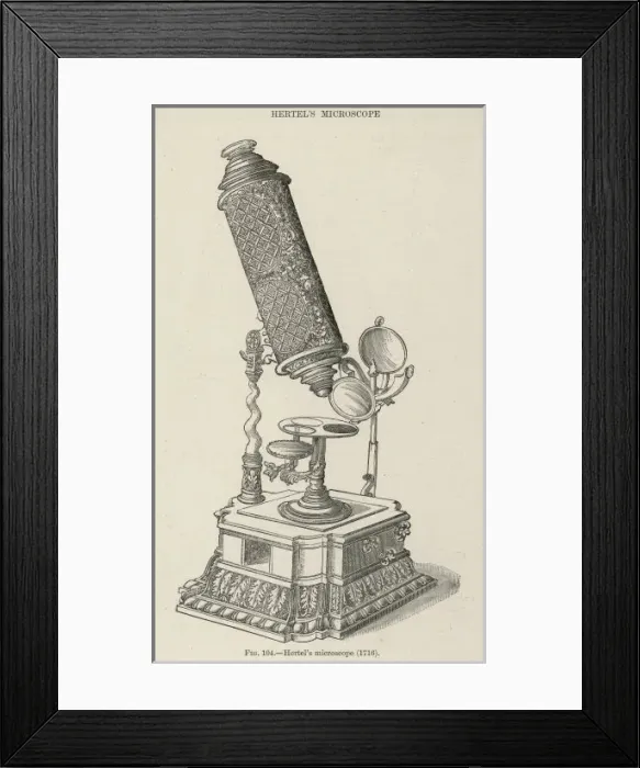 Framed Print : Hertels Microscope Framed Print : Hertels Microscope