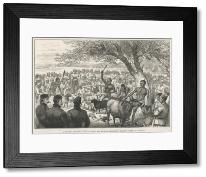 Framed Print : Ghurkas Prevent Cholera Framed Print : Ghurkas Prevent Cholera