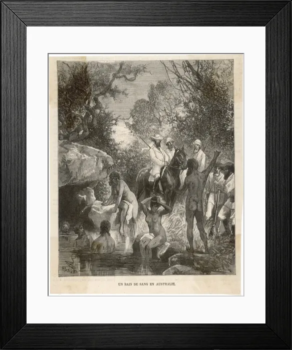 Framed Print : Blood-Letting / Aborigines Framed Print : Blood-Letting / Aborigines
