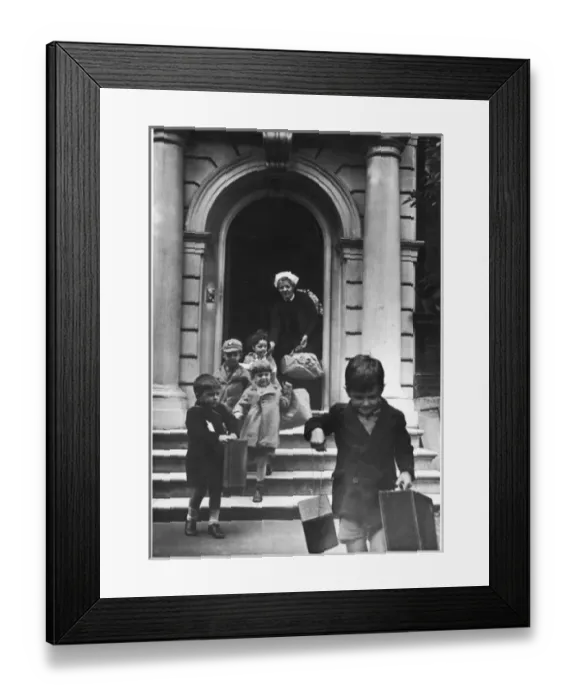 Framed Print : Matron & Evacuees Framed Print : Matron & Evacuees