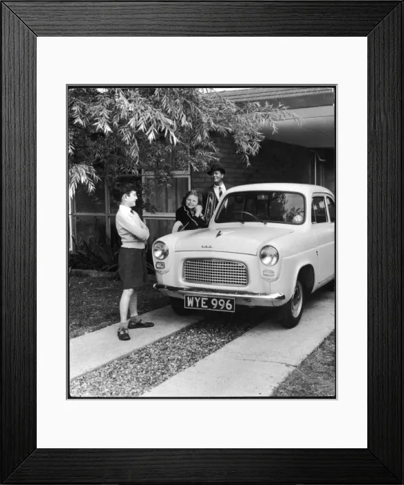 Framed Print : Father Off to Work Framed Print : Father Off to Work