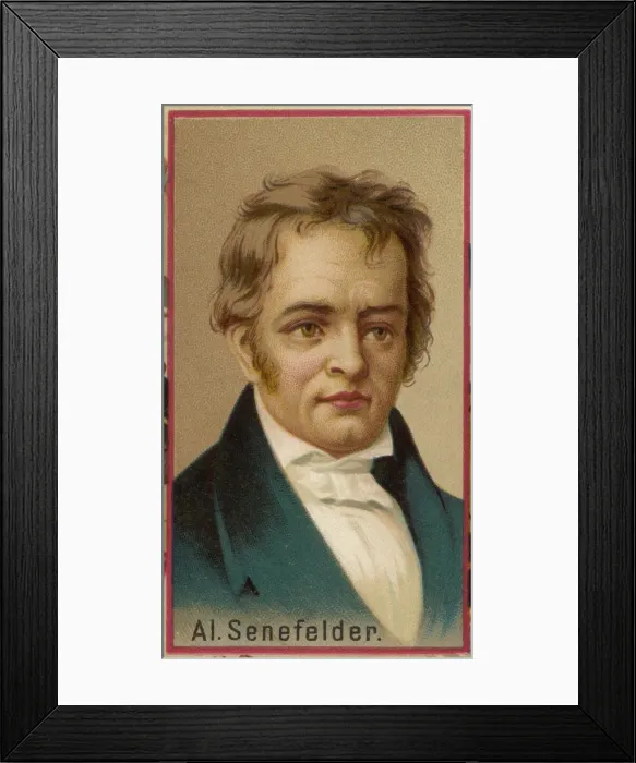 Framed Print : Aloys Senefelder / W Invt Framed Print : Aloys Senefelder / W Invt