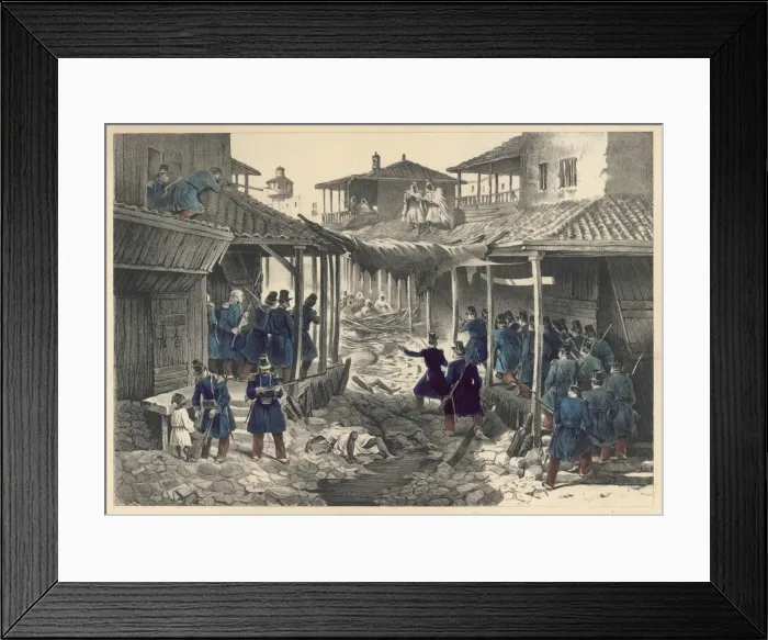 Framed Print : Fighting in Algeria Framed Print : Fighting in Algeria