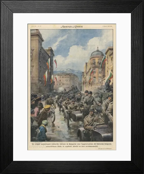Framed Print : Germans Enter Sofia Framed Print : Germans Enter Sofia